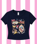 Fantasmic Coquette - Cropped Tee/Cropped Vest