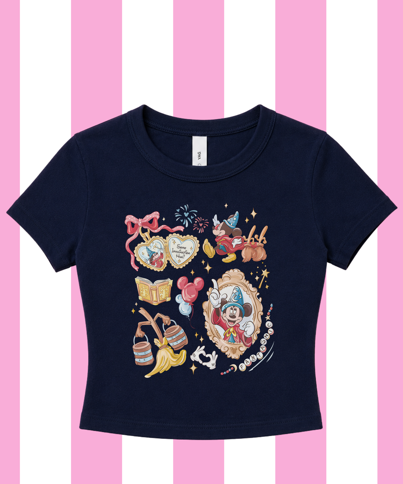 Fantasmic Coquette - Cropped Tee/Cropped Vest