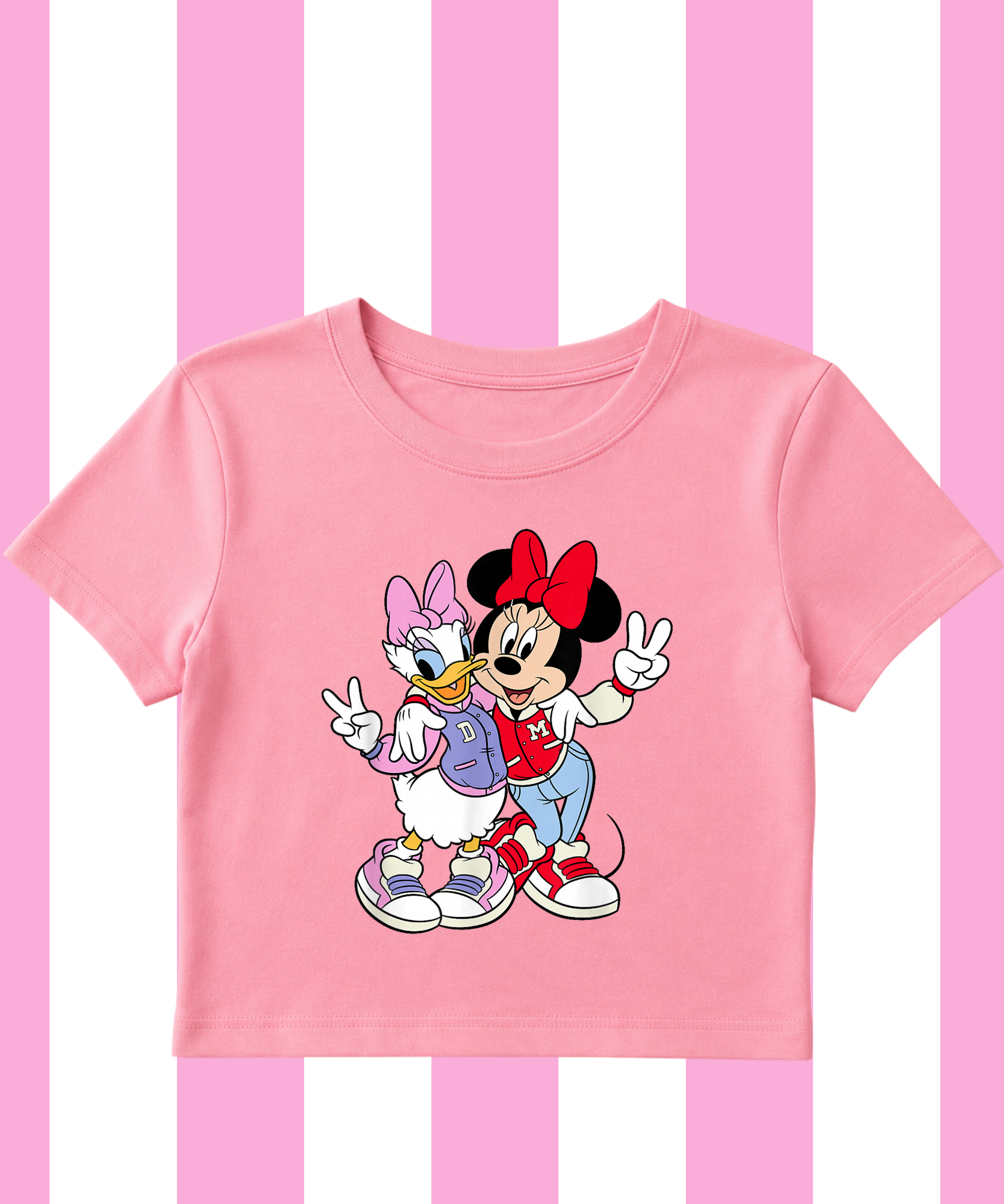 Minnie & Daisy - Cropped Tee/Cropped Vest