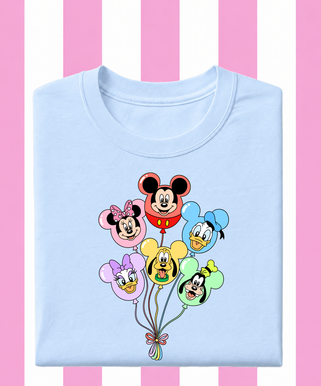 Mouse 6 Balloons - Tshirt