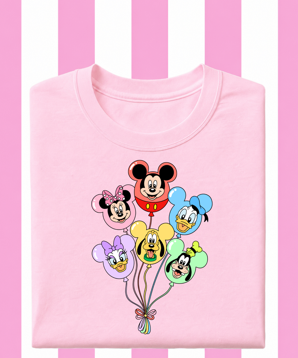 Mouse 6 Balloons - Tshirt