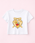 Pooh Cropped Tee - White