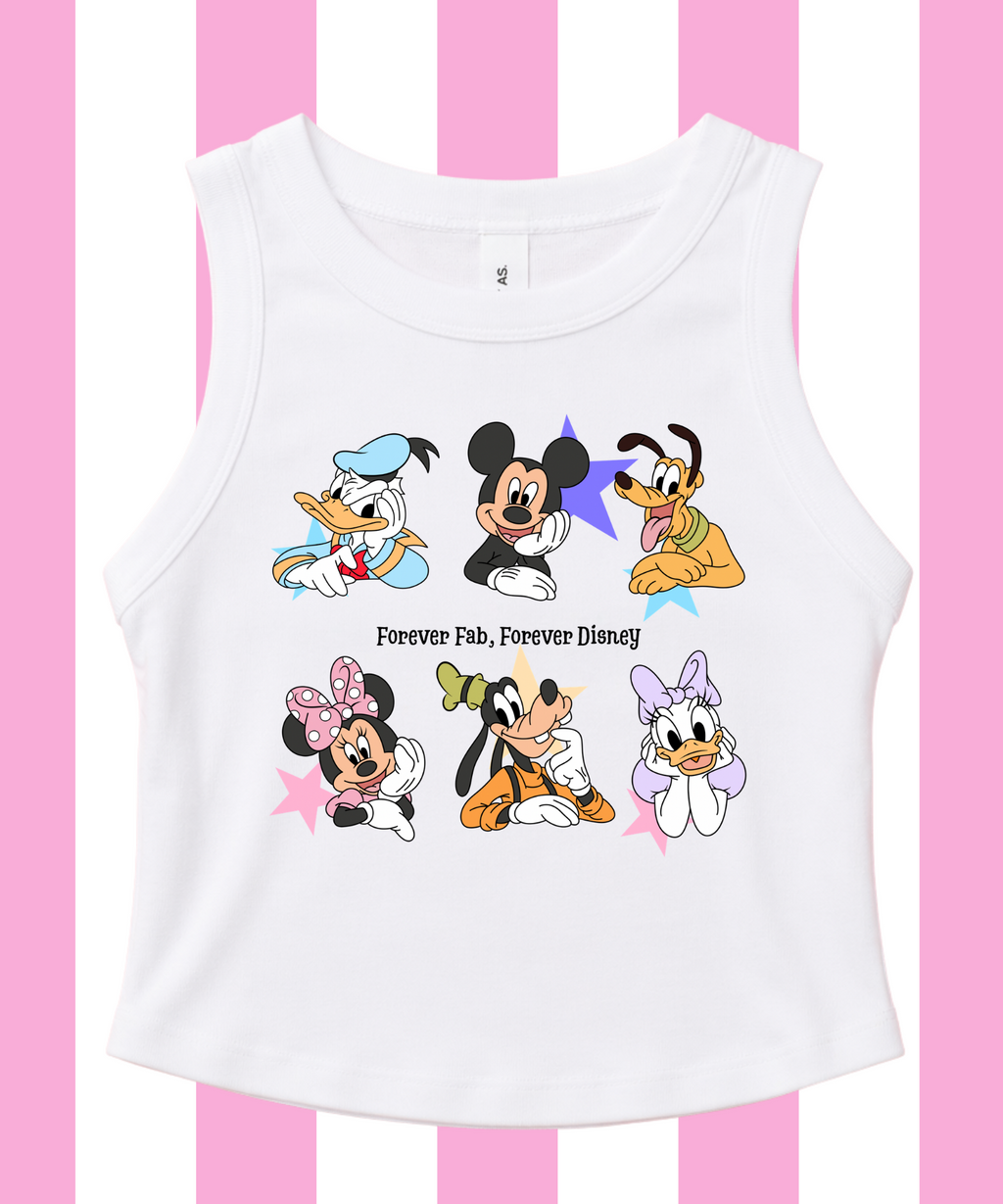Forever Fab, Forever DNY Exclusive - Cropped Tee/Cropped Vest