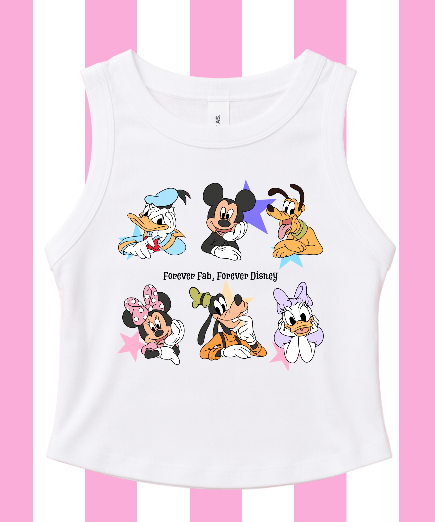 Forever Fab, Forever DNY Exclusive - Cropped Tee/Cropped Vest