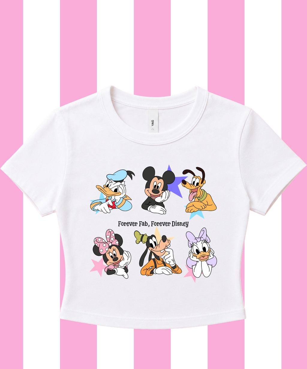 Forever Fab, Forever DNY Exclusive - Cropped Tee/Cropped Vest