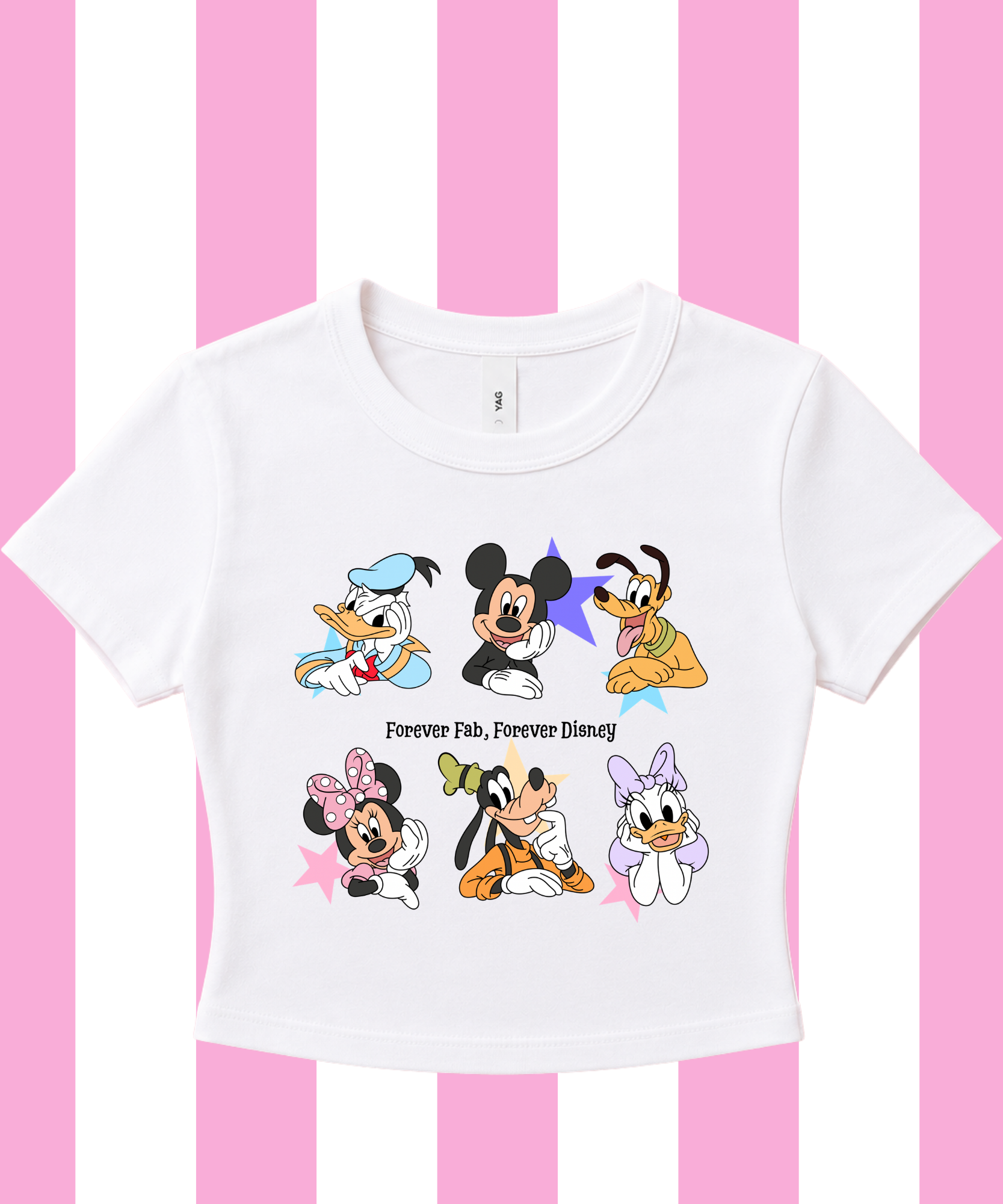 Forever Fab, Forever DNY Exclusive - Cropped Tee/Cropped Vest