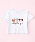 I’m Just A Girl Mouse - Cropped Tee/Vest