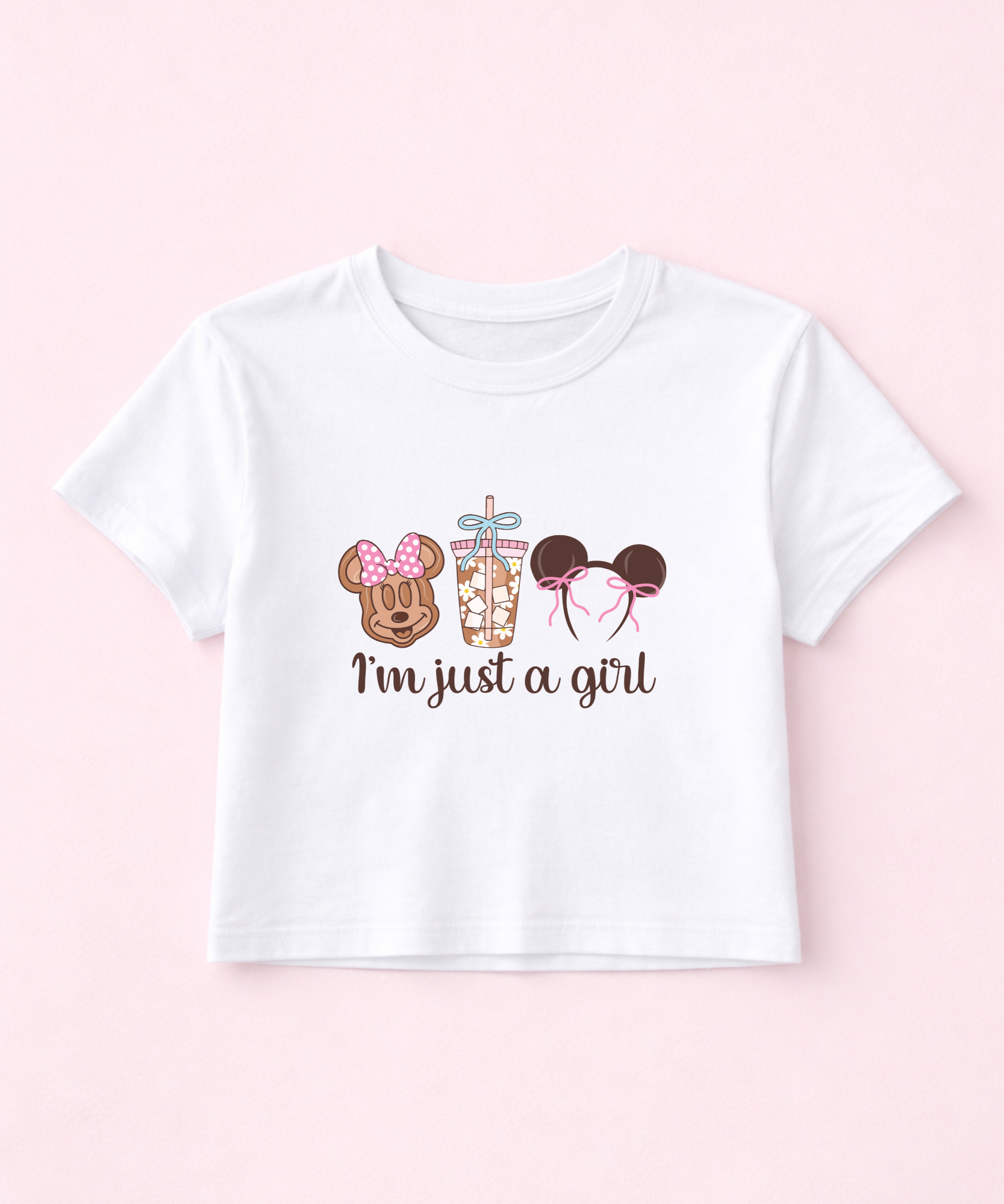 I’m Just A Girl Mouse - Cropped Tee/Vest