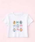 Princess Coquette - White - Cropped Vest/Cropped Tee