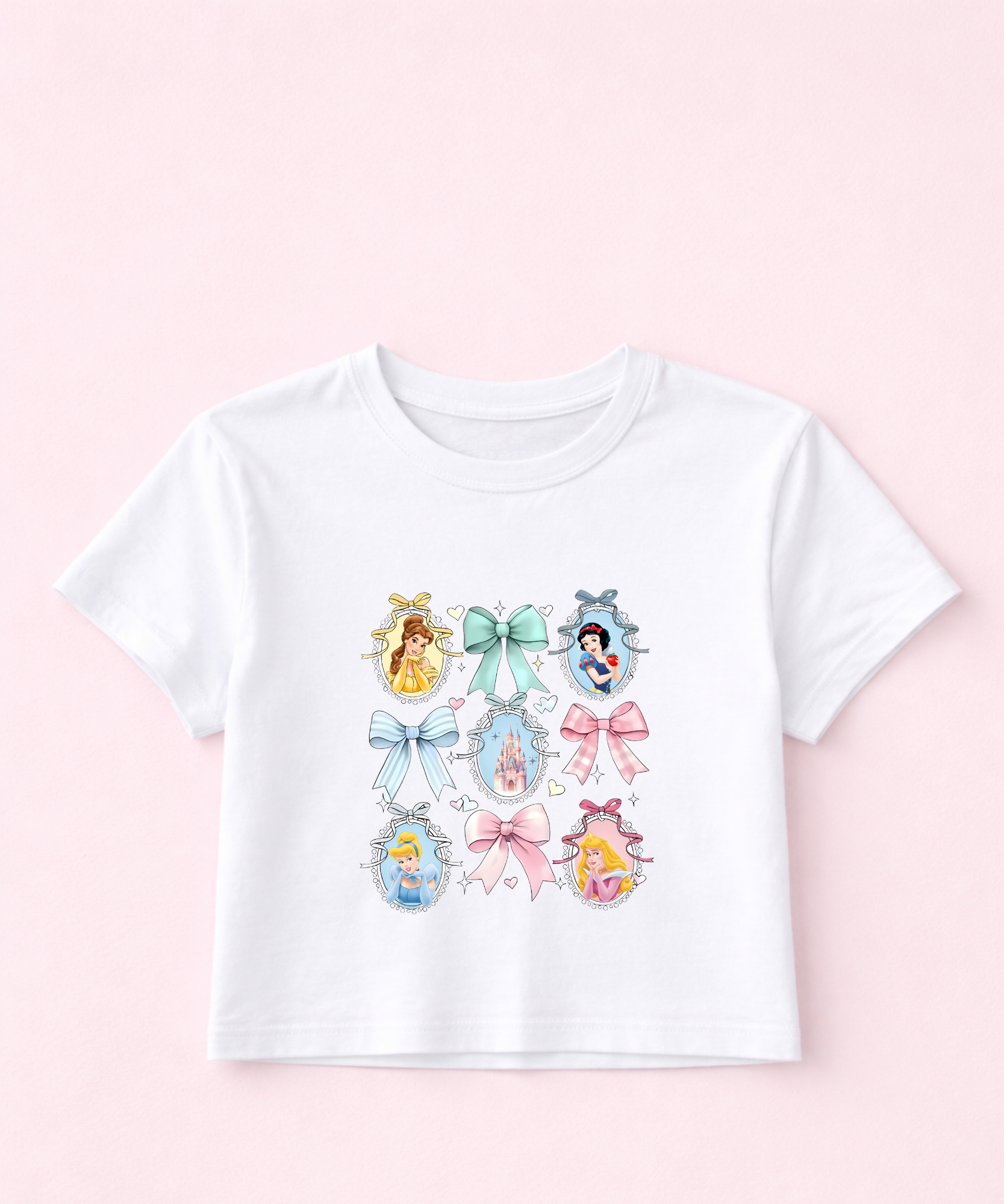 Princess Coquette - White - Cropped Vest/Cropped Tee