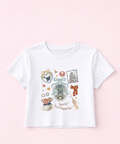 Epic Coquette -  Cropped Tee - White