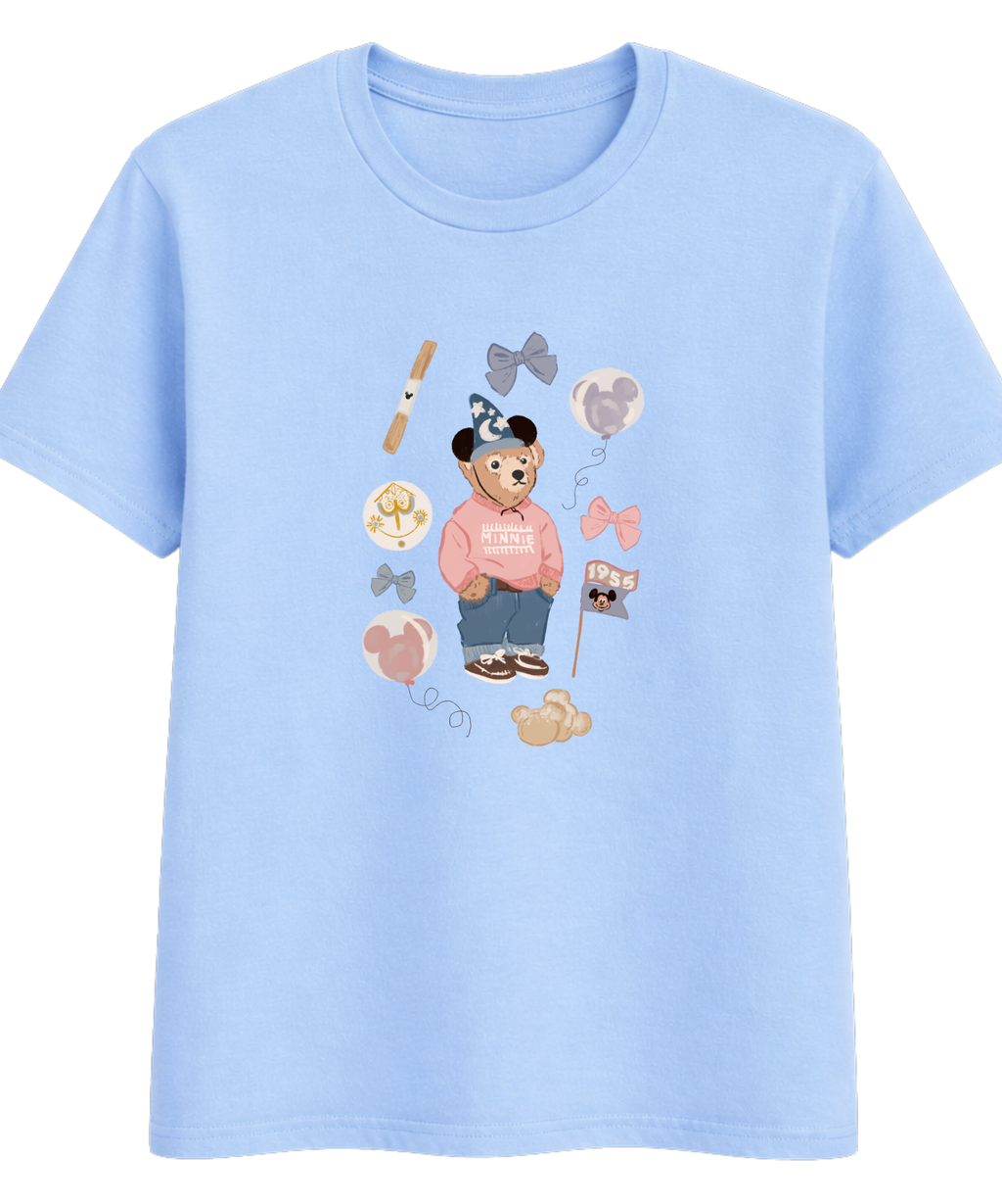 Minnie Bear - Tshirt/Sweatshirt - White/Blue