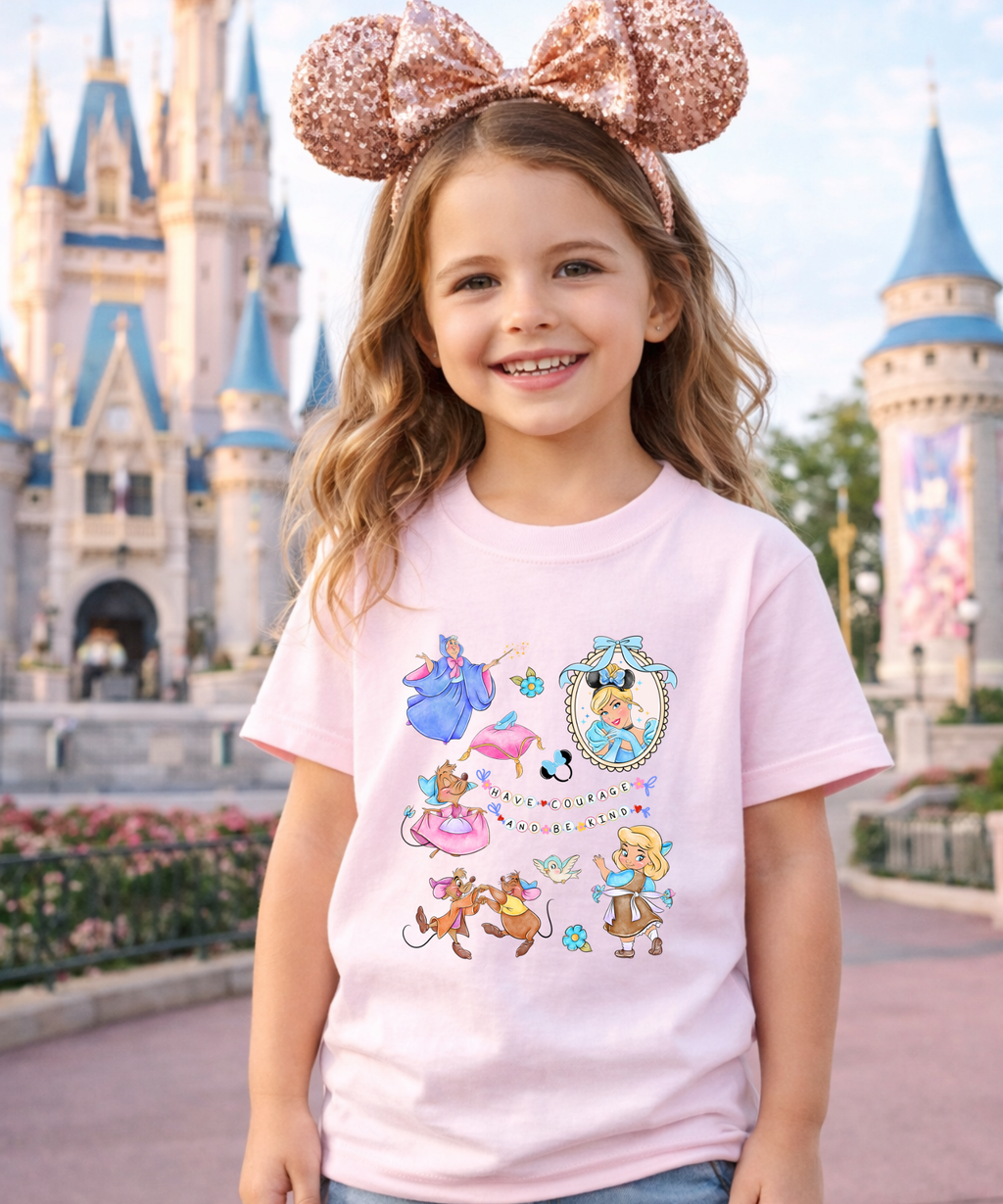 Have Courage & Be Kind - Tshirt/Sweatshirt - Pink/White