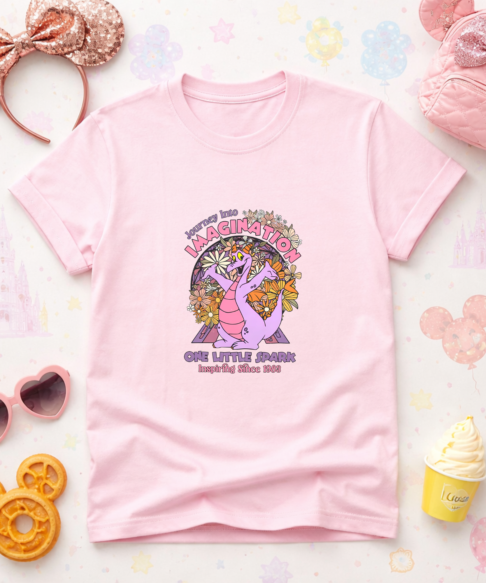 One Little Spark - Tshirt - Pink