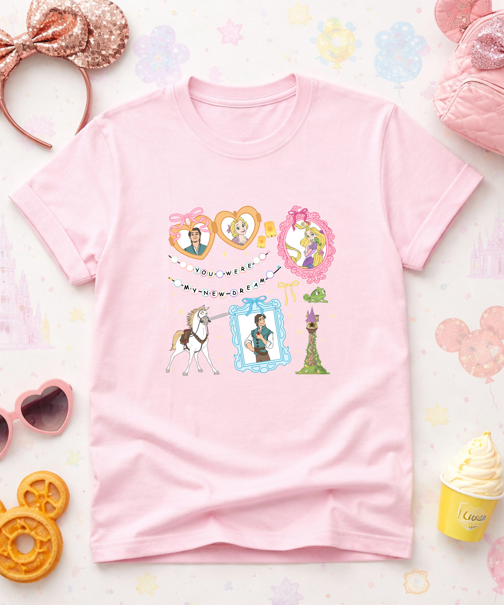 You Were My New Dream Coquette - Pink/White - Tshirt/Sweatshirt