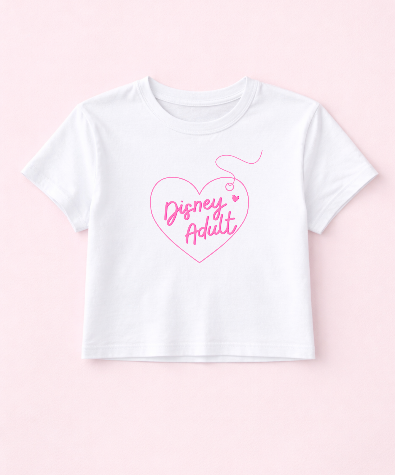 Disney Adult - Cropped Tee/Cropped Vest - White