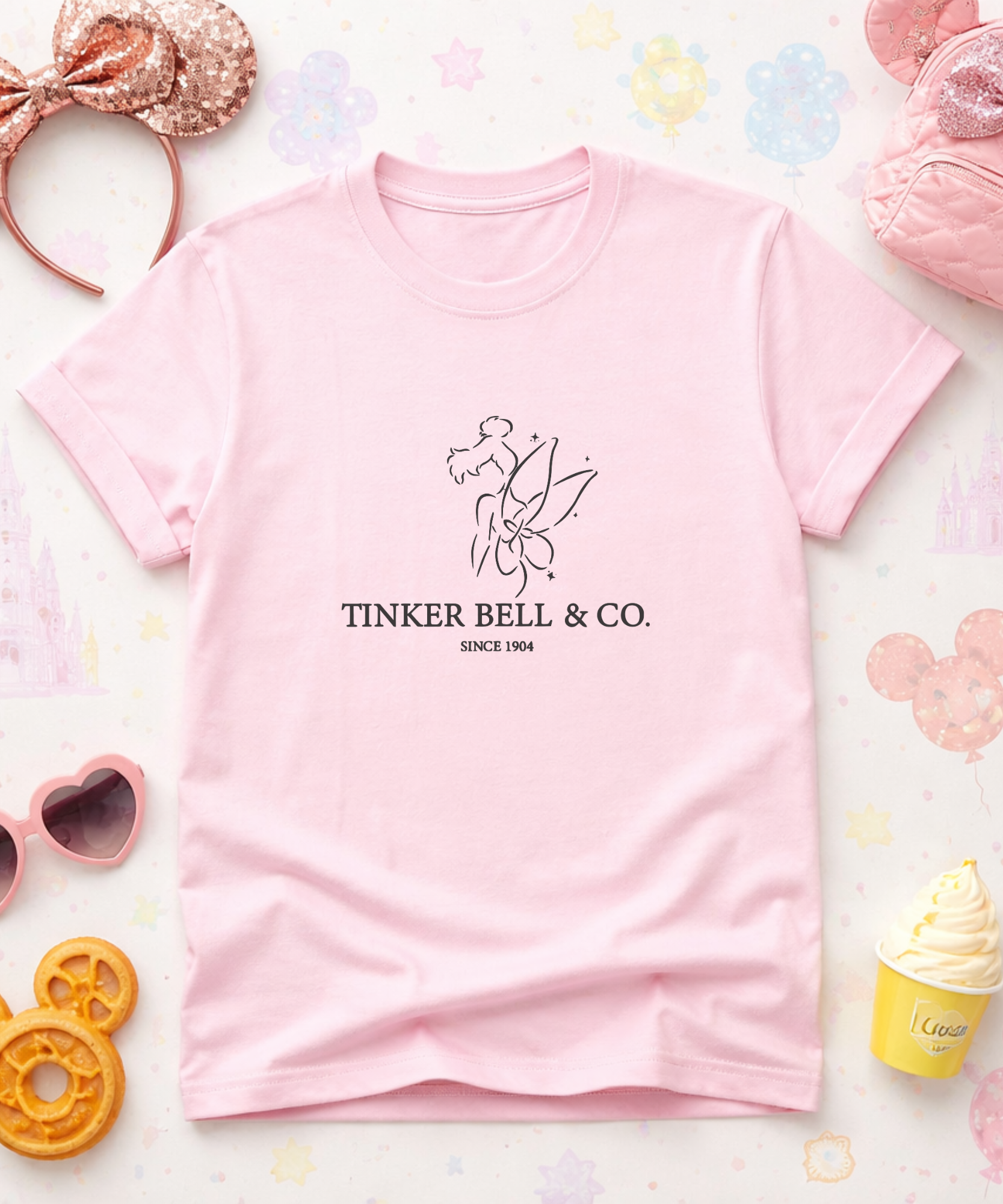 Tinkerbell & Co - Tshirt - White/Pink