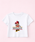 Minnie - Cropped Tee - White