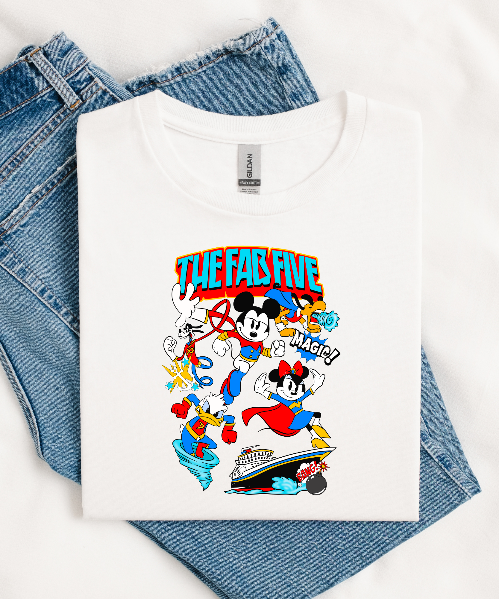 The Fab Five Cruise - Tshirt/Sweatshirt - White