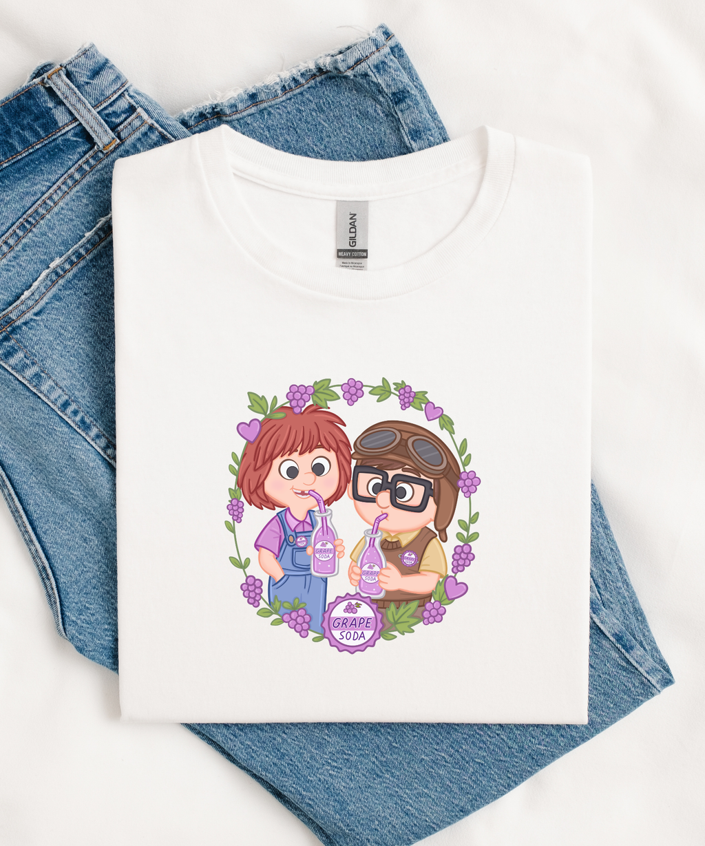 Grape Soda - Tshirt - White/Pink