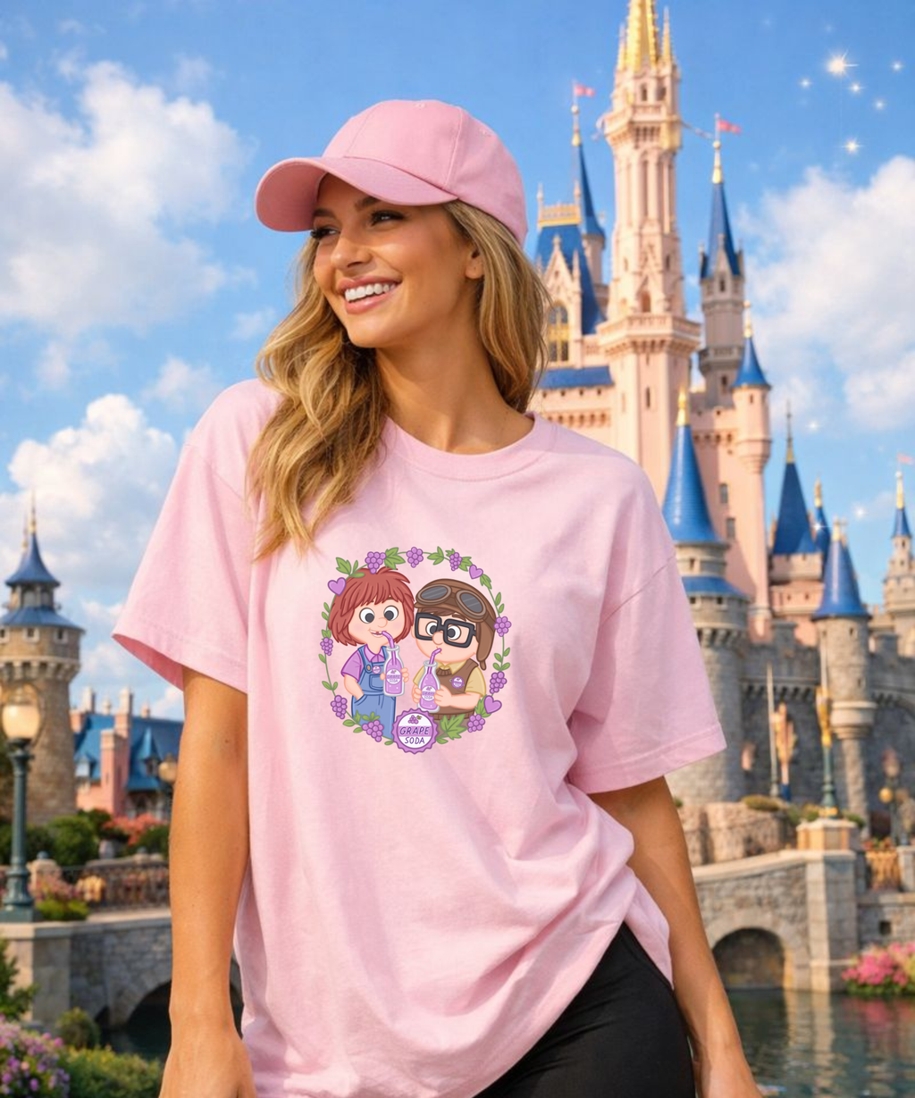 Grape Soda - Tshirt - White/Pink