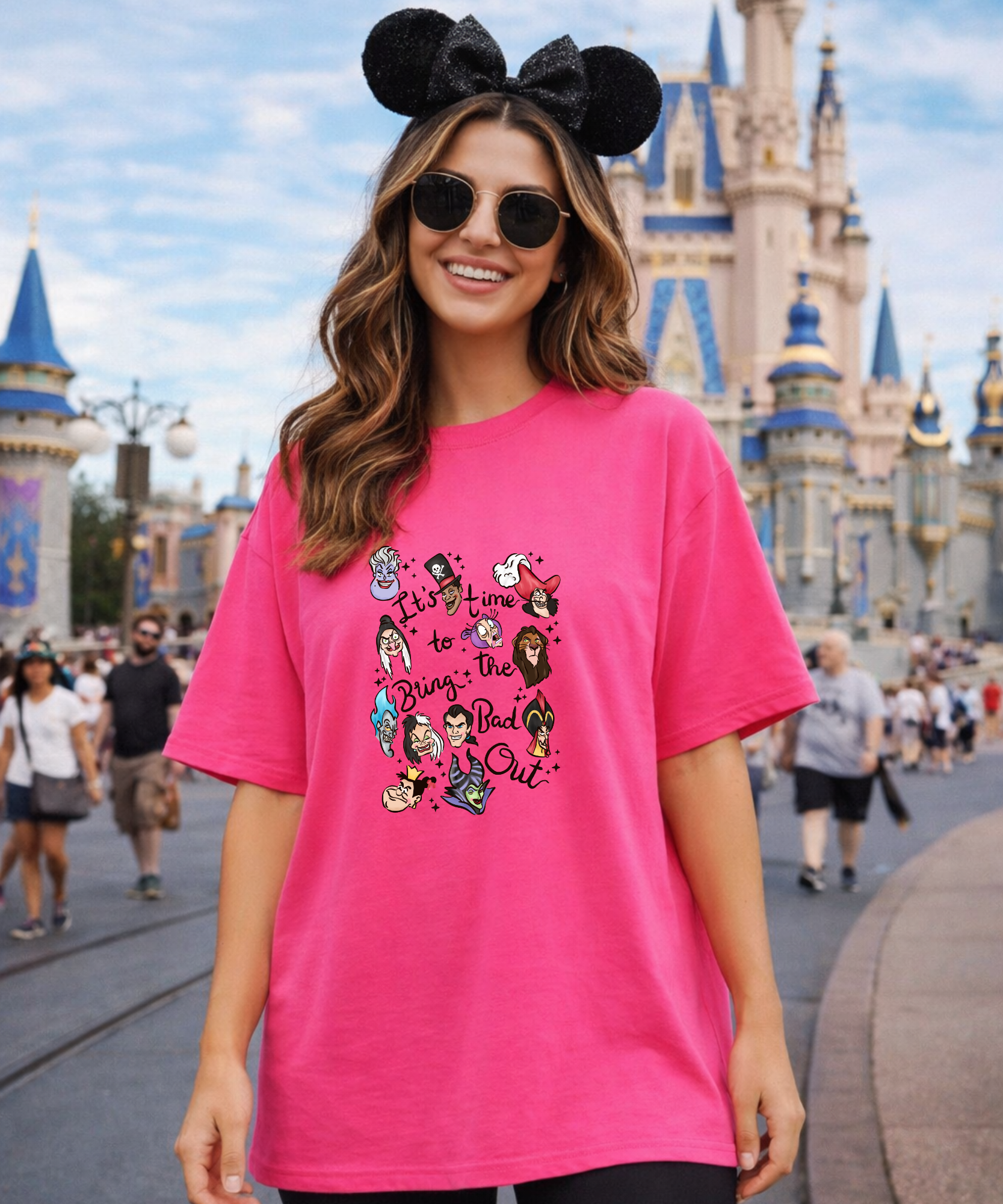 Time To Bring The Bad Out - Tshirt - Hot Pink