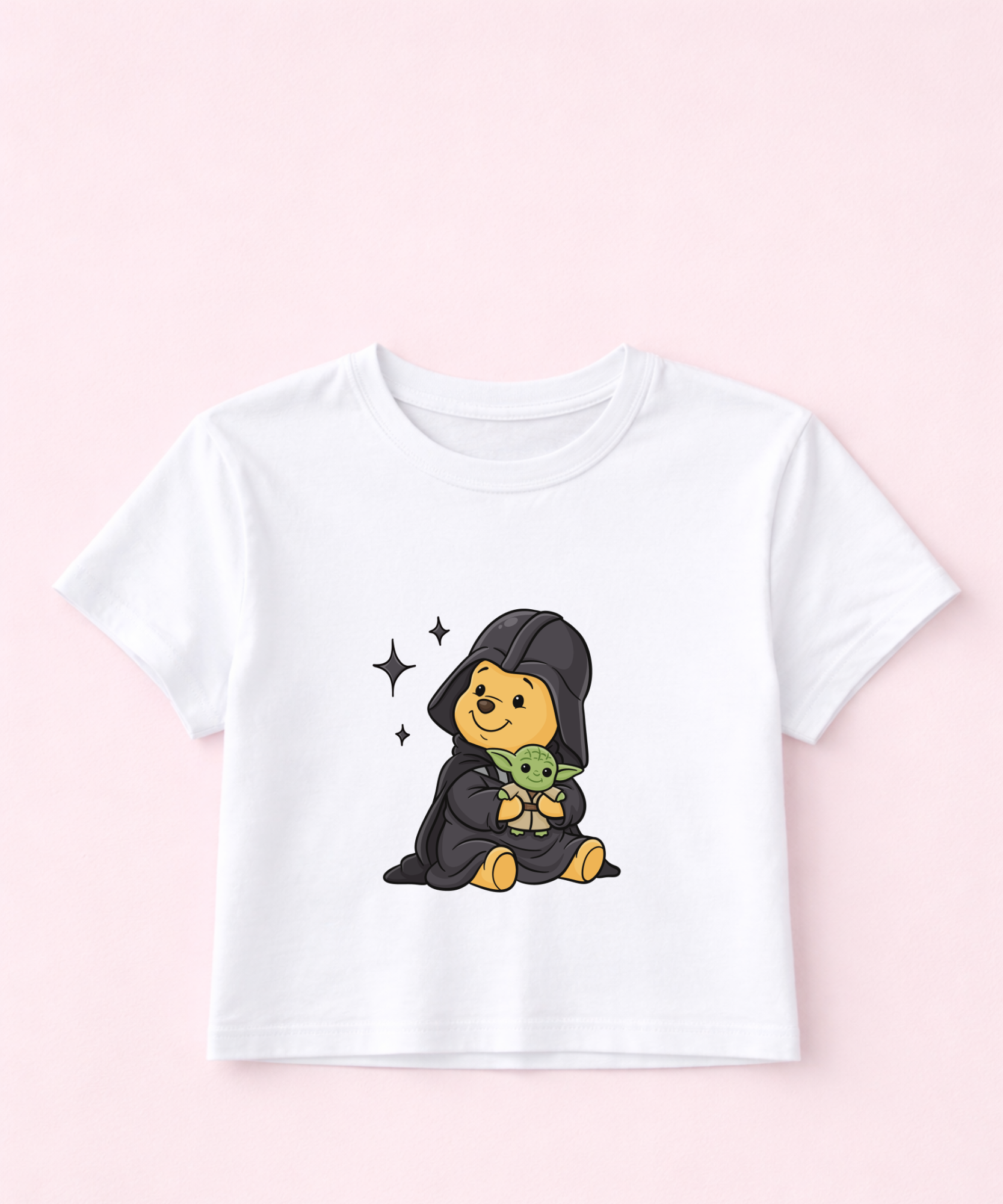 Pooh Bear SW - Cropped Tee - White