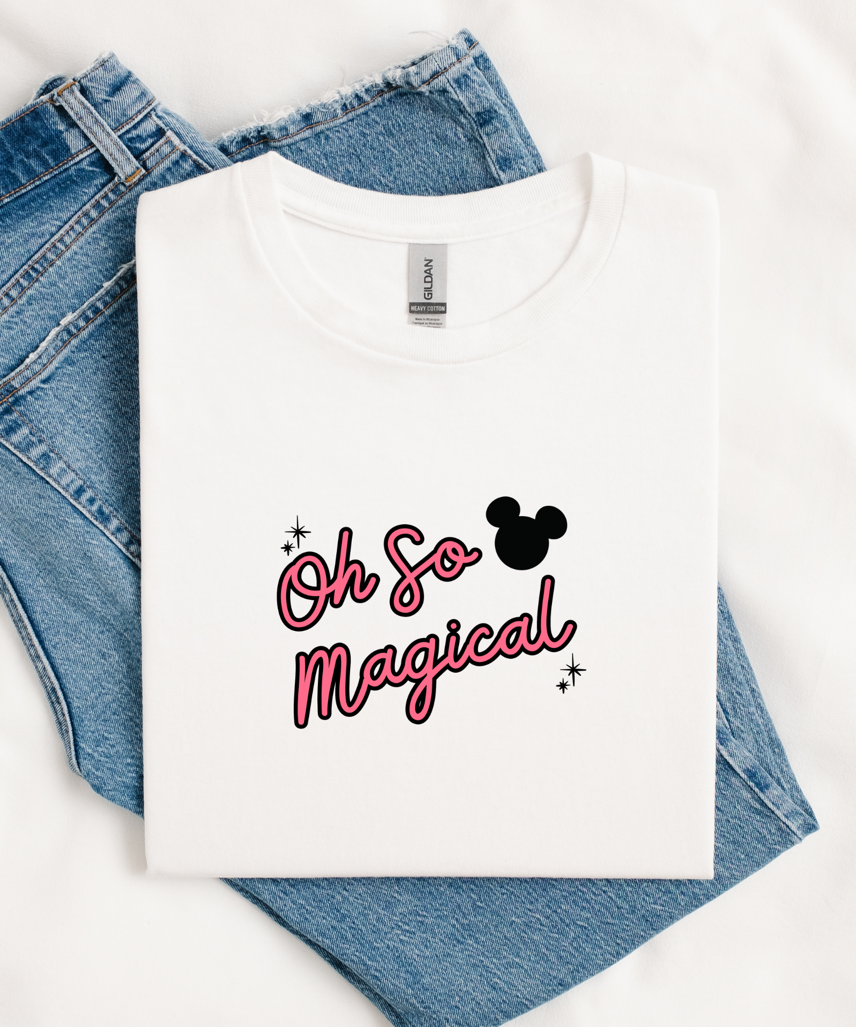 Oh So Magical - Tshirt/Sweatshirt - Pink/White