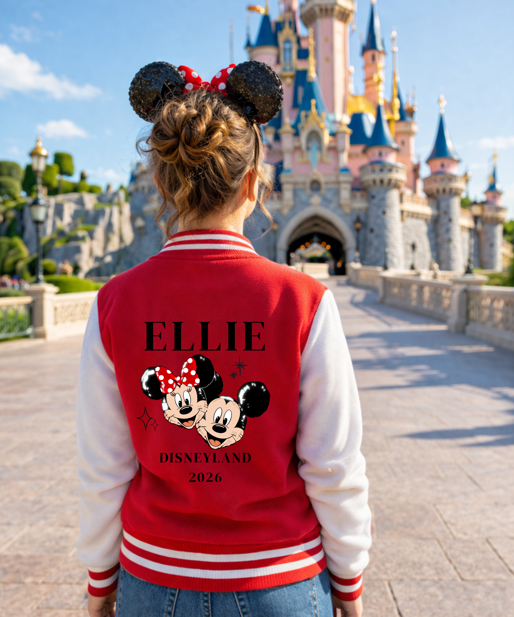 Adults Personalised Varsity Jacket - Red