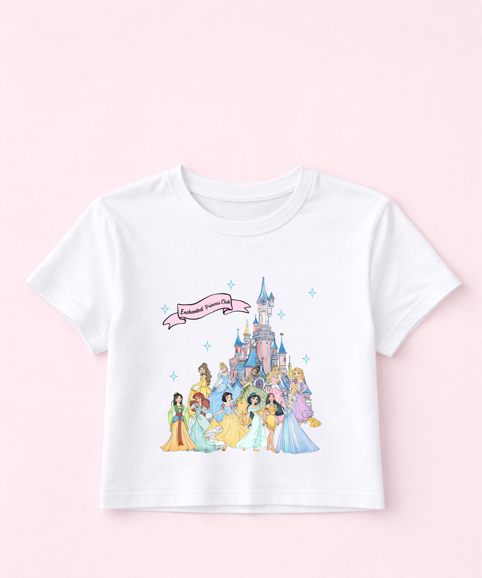 Enchanted Princess Club Exclusive - Cropped Tee - White