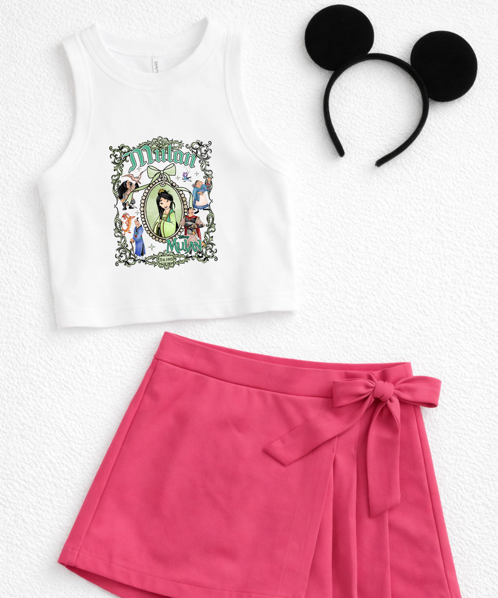 Princess Cropped Vest/Tshirt - Multiple Princess option