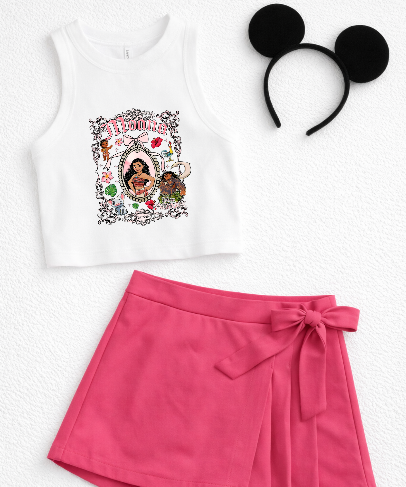 Princess Cropped Vest/Tshirt - Multiple Princess option