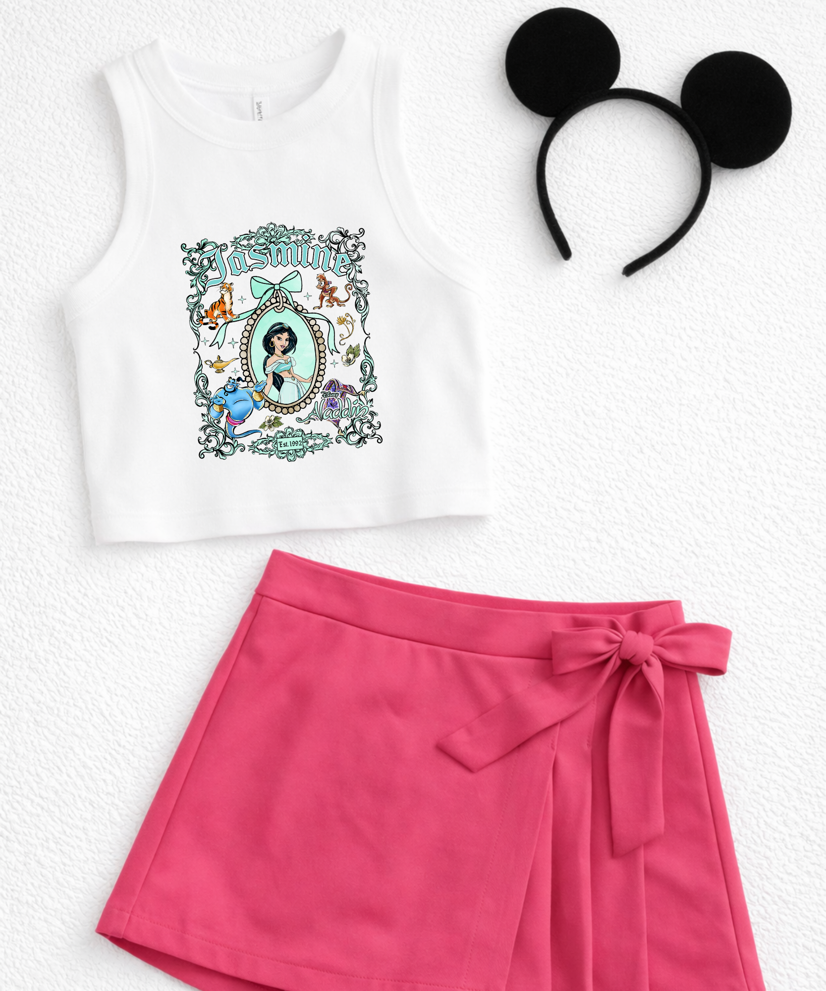 Princess Cropped Vest/Tshirt - Multiple Princess option